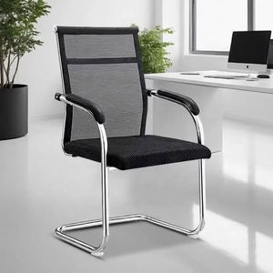 OEM Factory Direct Modern Home <strong>Office</strong> Furniture Black <strong>Office</strong> Mesh <strong>Chair</strong> Strong Electroplating Finish Iron <strong>Base</strong> for Waiting Rooms - Product Image 4
