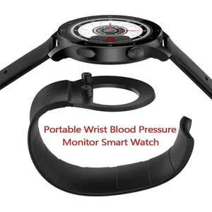 2022 New arrival medical grade Portable Wrist Blood Pressure Monitor Smart Watch Air Bags Accurate hear rate monitor