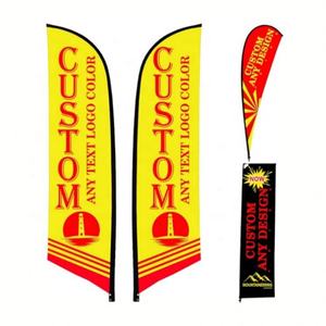 Banderas personalizables de plumas de negocios y publicidad Banderas de playa voladoras para eventos promocionales - Product Image 4