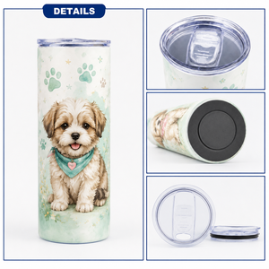 Mug isotherme personnalisé avec photo d'animal de compagnie 15oz 20oz 30oz en acier inoxydable – Tasse de voyage isolée imprimée chien/chat - Product Image 3
