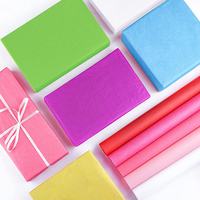 Papier d'emballage de mouchoirs colorés sans acide 17gsm, 75x50cm, MG MF, pour emballage, vente en gros, 100 unités