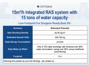 1 ensemble de modules RAS intégrés pour l'aquaculture durable, système de culture en circuit fermé pour le sturgeon - Product Image 2