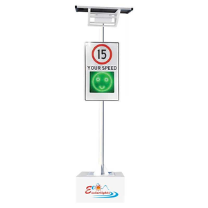 Nhôm đo tốc độ năng lượng mặt trời đo tốc độ dấu hiệu khoảng thời gian Radar Tốc Độ dấu hiệu chụp ảnh giao thông - Product Image 4