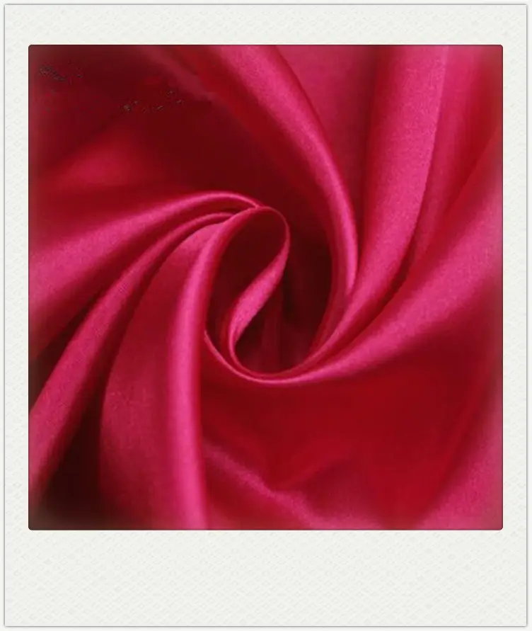 factory wholesale100% recycled polyester satin fabric silk for duchess wedding draping fabric