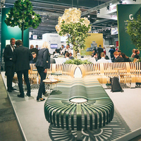 Chaise d'extérieur extra large 870Q en rondins de bois, mobilier durable et personnalisé pour jardin de luxe, salon commercial, en fer forgé