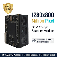 Module de scanner de codes-barres 1D 2D QR avec capteur CMOS Global Shutter KM100-OCR 1280x800 et interface USB/COM – Stock disponible