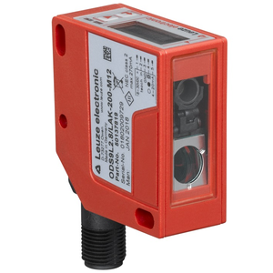 เซ็นเซอร์ออปติคอล Leuze ODS9L2.8/LAK-100-M12 ความแม่นยำสูง 1% ระยะตรวจจับ 50-100 มม. ความละเอียด 0.01 มม. มาตรฐาน IP67 แรงดันไฟฟ้า 18-30V DC - Product Image 1