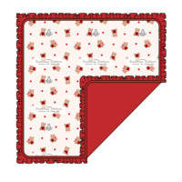 Couverture de sécurité pour nouveau-né en bambou respirant personnalisée pour la Saint-Valentin, en fibre de bambou, 120*120cm