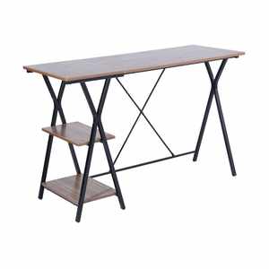 Table d'ordinateur noire portable <span class=keywords><strong>moderne</strong></span> Mobilier de bureau <span class=keywords><strong>à</strong></span> domicile avec cadre en métal noir Bureau élégant pour l'école - Product Image 1