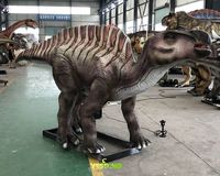 Modèle de dinosaure animatronique Ouranosaurus en silicone et métal de 4 m pour une utilisation en intérieur/extérieur, parcs de trampolines, lieux commerciaux