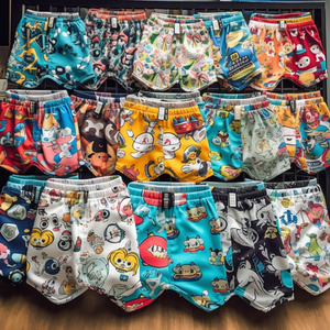 กางเกงขาสั้นตาข่ายสำหรับผู้ชายกางเกงบาสเก็ตบอลพิมพ์ลายดาวเอวยางยืดกางเกงตาข่าย - Product Image 5