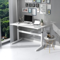 Bureau debout réglable en hauteur à manivelle manuelle, poste de travail robuste, table d'ordinateur portable réglable, bureau de travail
