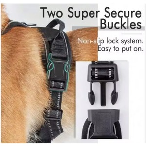 Harnais anti-évasion sans traction, réfléchissant, réglable, rembourré, robuste, pour chien, avec laisse, échantillon gratuit - Product Image 6