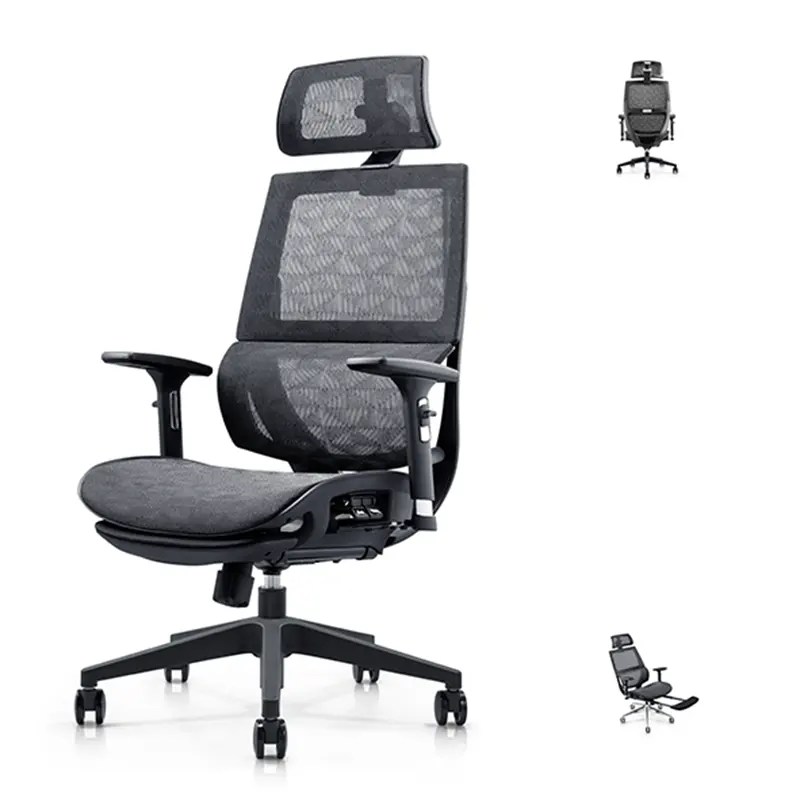 최신 디자인 우아한 맞춤형 색상 팔걸이가있는 사무실 임원 인체 공학적 의자