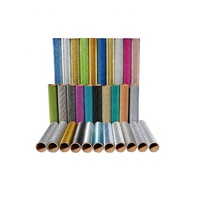 Film de plastification à froid scintillant de luxe, rouleau de feuille brillante, vinyle brillant pour sacs cadeaux, chaussures, emballages, décoration