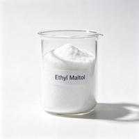 Éthyl Maltol en poudre cristalline blanche, matière première cosmétique, Éthyl Maltol de qualité industrielle générale, pureté 90-99%