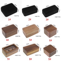Boîte à bijoux en bois gravée exquise, avec logo personnalisé, pour boutons de manchette, pince à cravate, coffret assorti, coffret cadeau pour demande en mariage