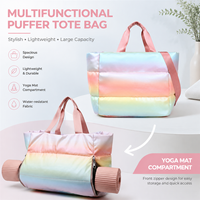 Sac fourre-tout matelassé en nylon pour femme, grande capacité, sac à bandoulière léger pour voyage, travail, usage quotidien, OEM ODM, vente en gros