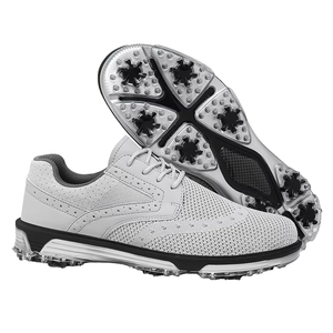 Zapatos de Golf con Tacos para Hombre, Diseño OEM Personalizado, Profesionales, Nuevos, Impermeables, con Forro de Malla, para Todas las Estaciones - Product Image 1
