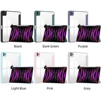 Étui antichoc en cuir PU transparent ultra fin de 2024 ans pour iPad Air de 11 pouces Housse de protection populaire pour iPad Air 11 Tablet