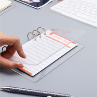 Protège-feuilles en acrylique B5 A5 A6 de 2 mm d'épaisseur pour carnet à feuilles mobiles avec film protecteur