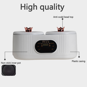 Multi-Functional Dual-Pot Home <b>Electric</b> <b>Skillet</b> Portable 600W + 600W Non-Stick Inner Pot 1.8L + 1.8L Capacity for Outdoor Hotel - Product Image 3