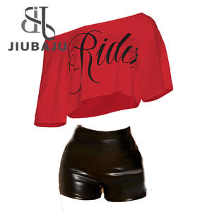 Y2K เสื้อแจ็กเก็ต + กระโปรงสั้นพิมพ์ลายตัวอักษรชุด2ชิ้นซิปบล็อกสีสำหรับผู้หญิง - Product Image 4