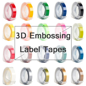 9mm * <span class=keywords><strong>3M</strong></span> <span class=keywords><strong>cinta</strong></span> Compatible DYMO Impresora 3D <span class=keywords><strong>cinta</strong></span> en relieve etiquetas estéreo para Dymo 1610/1880/1540 Motex E101 impresora de etiquetas - Product Image 3