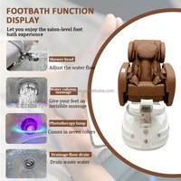OEM accepte confortable fauteuil de pédicure en cuir avec airbag intégral avec spa de massage fauteuil de pédicure fauteuil de massage pour pédicure