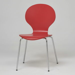 Silla de Comedor Moderna Apilable Blanca CHAO CHING AB-027 Hecha de Madera de Taiwán para Uso en la Cocina - Product Image 1