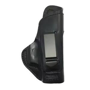 Hot Verkopende Echt Lederen Vormvormige Tactische Holster Met Riemclip Premium Producttype - Product Image 1