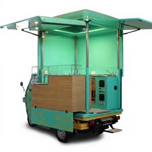 Camion de restauration électrique mobile à trois roues en acier inoxydable résistant à la rouille, remorque de cuisine de rue avec garantie de 3 ans - Product Image 1