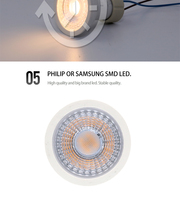 Moderno 2700K GU10 Focos Luz Hotel Proyector Fuentes de iluminación Foco Flicker Free Regulable Led Gu10 Spot Light