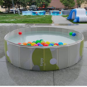 <span class=keywords><strong>Piscine</strong></span> <span class=keywords><strong>pour</strong></span> chiens, <span class=keywords><strong>piscine</strong></span> <span class=keywords><strong>pour</strong></span> enfants en plastique dur et pliable <span class=keywords><strong>pour</strong></span> grands chiens Portable Pet Doggie Wading Swimming Outdoor and Indoor - Product Image 1