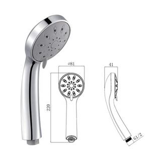 Venta al por mayor Ducha de mano Ducha de lluvia montada en la pared Ducha de mano de masaje - Product Image 1