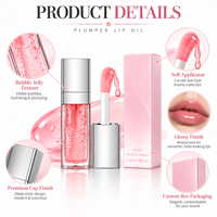 RTS 8ml Volumegevende Lip Olie Hydraterend Hoge Glans 48 Kleuren Fruit Lipgloss Lage MOQ 3 stuks Groothandel Aangepast Logo