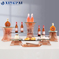 Présentoir de Buffet XINGPAI Prix Usine en Acier Inoxydable, Supports de Buffet, Ensemble de Présentoirs à Gâteaux et Desserts pour Mariages et Traiteurs