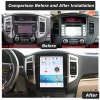 Radio Multimedia para Auto con Pantalla Táctil Qualcomm de 12.1'' y Android 13 para Mitsubishi Pajero 2007-2020, Navegación GPS con Carplay