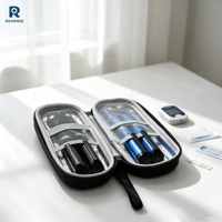 RENMED Étui à stylos portable multifonctionnel en métal, double compartiment, durable, facile à transporter, pour les voyages, la maison, un usage personnel et commercial
