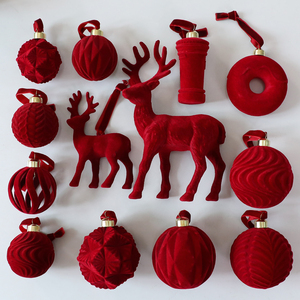 Palline di <span class=keywords><strong>Natale</strong></span> Floccate da 6 cm All'ingrosso, Nuove Palline Decorative Creative con Motivo Speciale 2026, Disponibili in Magazzino - Product Image 1
