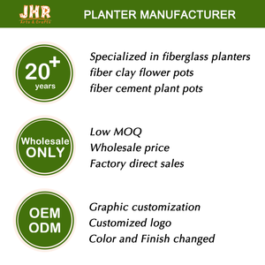 Usine En Gros Grands Jardinières Extérieures pour Jardin Moderne Décoratif Fiber Argile Pots De Fleurs avec Trou De Drainage - Product Image 3