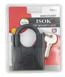 आइसोक स्टार शील्ड ट्रफ-आकार का लॉक बॉडी, अर्ध-संलग्न बीम लॉक कंप्यूटर कुंजी पैडलॉक - Product Image 4