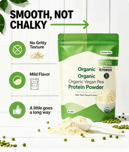 Poudre de protéines de pois végétales biologiques pour une alimentation saine quotidienne - Product Image 4