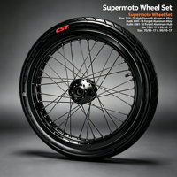 Surron LBX Light Bee X Chrome Silver, roues Supermoto de 17 pouces, kit de pneus routiers 70/90-17 90/80-17, pièces de vélo électrique haute performance