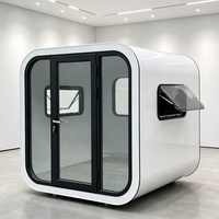 Kleine Apple Cabin Ruimtecapsule Huis Prefab Gemoduleerd Tiny House Panoramisch Glazen Tuin Kantoor Pod Mobiel Huis Cabin