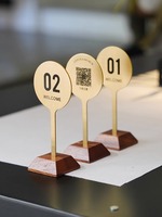 Support de numéro de table en laiton personnalisé, plaque de réservation de siège pour hôtel, restauration, banquet et décoration de café