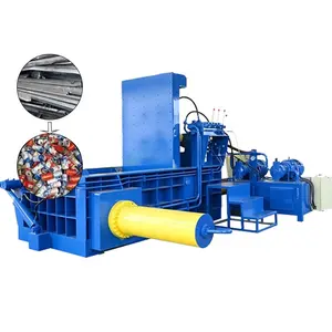 Factory Price Automatic Hydraulic Iron Baling Press Machine Horizontal Scrap Metal Baler For Cardboard Textile Straw