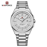 Montre-bracelet de sport de luxe pour homme 9212 en acier inoxydable doré à quartz, étanche, avec bracelet en platine, style épuré