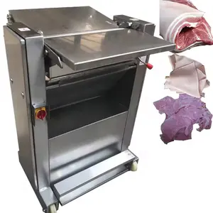 Otomatik domuz cilt soyma makine et dilimleme makinesi taze sığır dilimleme shawarma makinesi