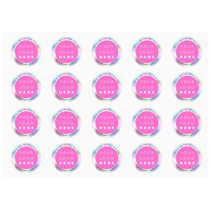 Pegatinas de etiqueta hechas a medida de fábrica de China, logotipo de marca, pegatinas holográficas metálicas, pegatina de logotipo de impresión personalizada - Product Image 2